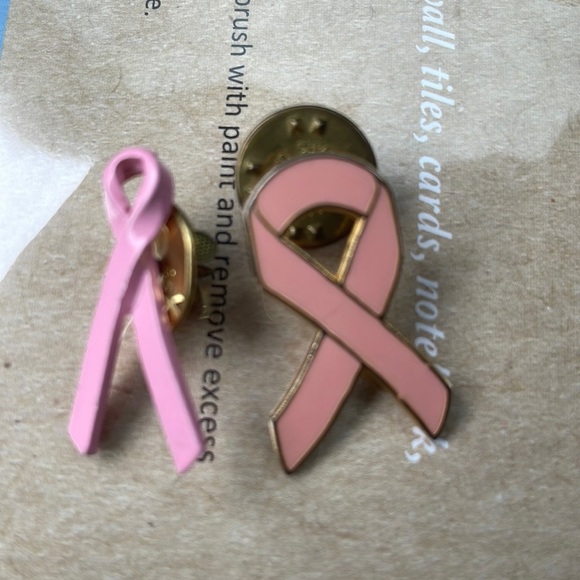 Two Breast Cancer Awareness Pins - Picture 1 of 4